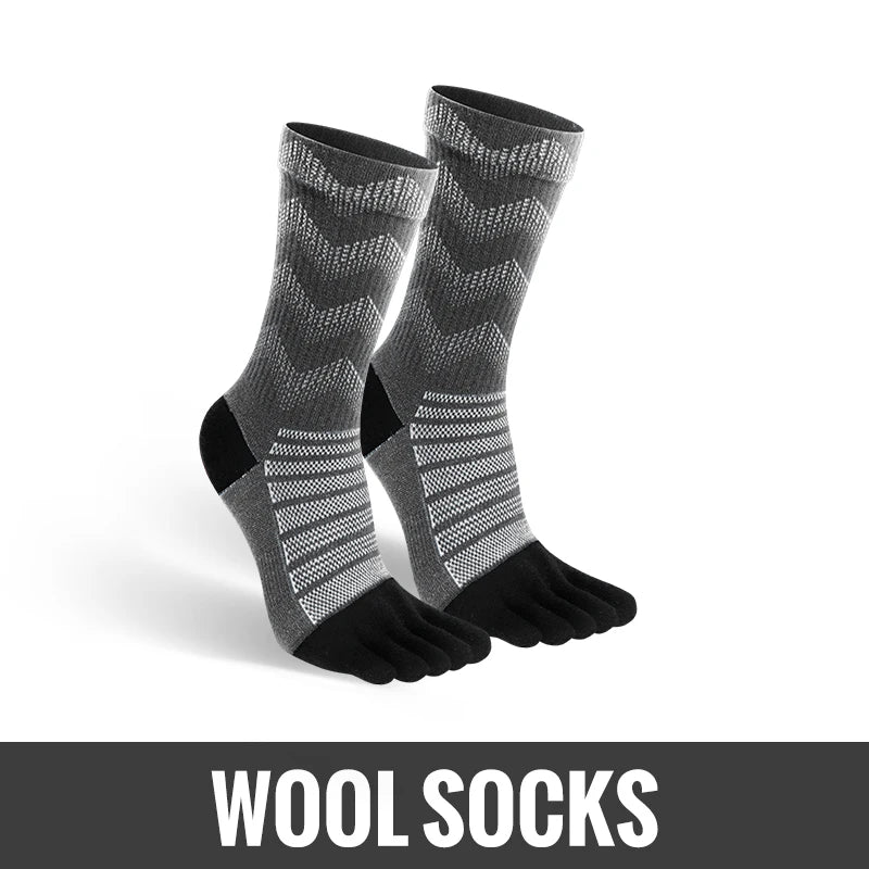 Men's Thick Warm Merino Wool Running Socks