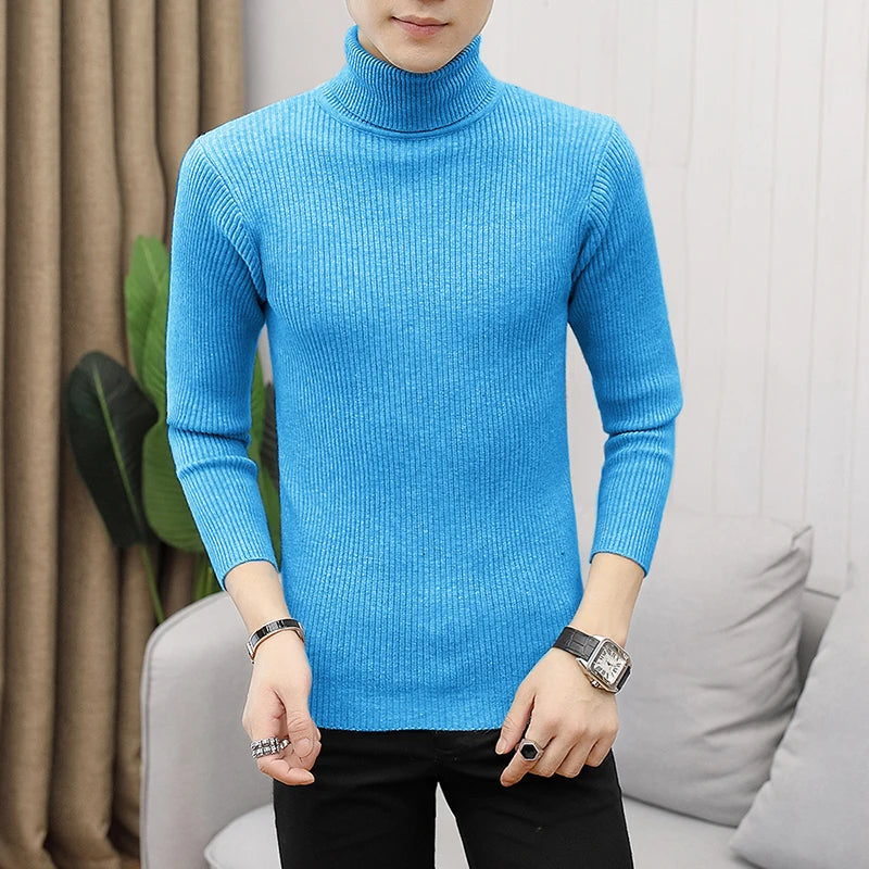 thick turtMen's Casual Turtleneck Sweater – Winter
leneck sweater