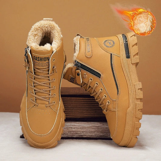 Men Winter Thick Warm High-Top Outdoor Snow Boots