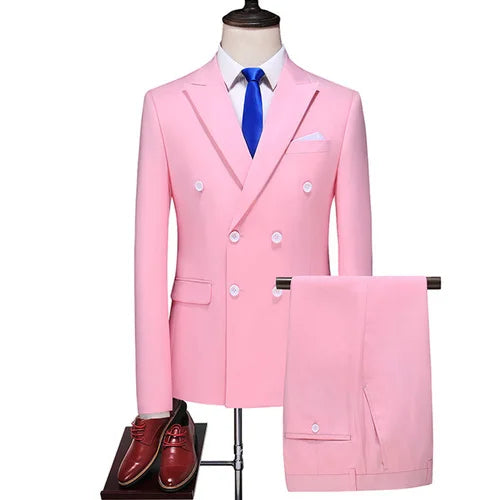 Men's Regular Length Flat 2 Pcs Business/Wedding Suit
