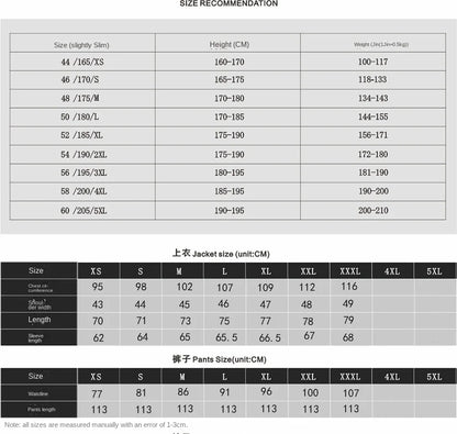 Black and White Men's 3-Piece Suit with Gold Print
