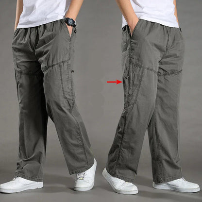 Men's 6XL Cargo Pants for Spring/Summer
