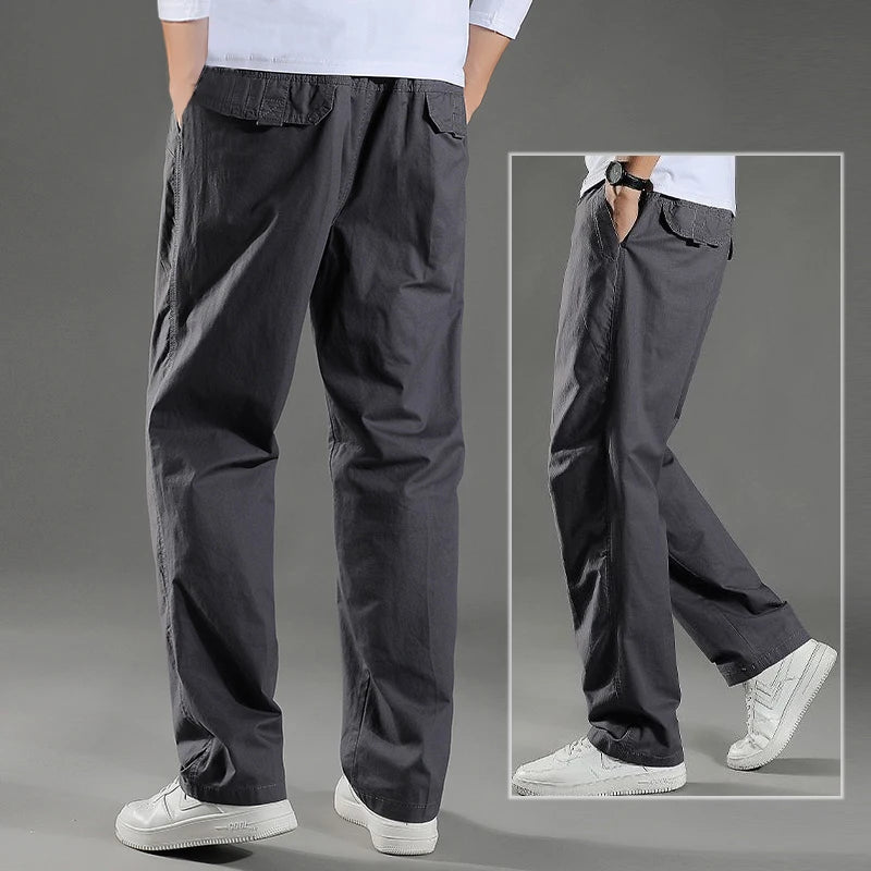 Men's 6XL Cargo Pants for Spring/Summer
