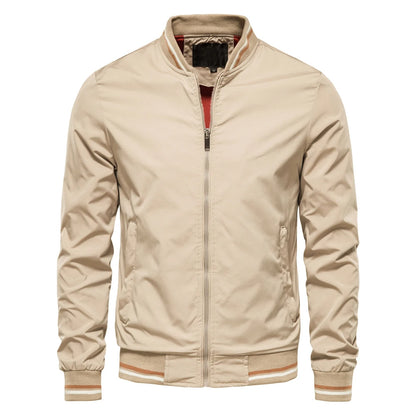 Men's Baseball Bomber Jacket Outerwear
