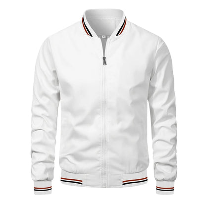 Men's Baseball Bomber Jacket Outerwear
