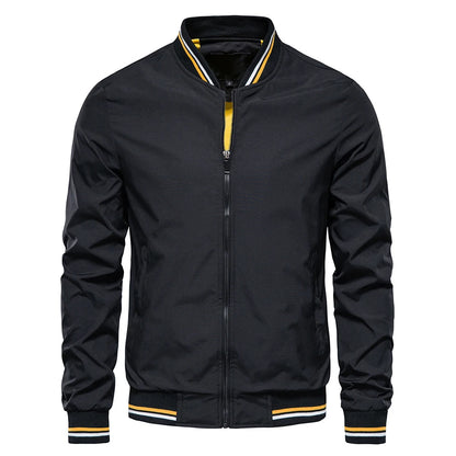Men's Baseball Bomber Jacket Outerwear

