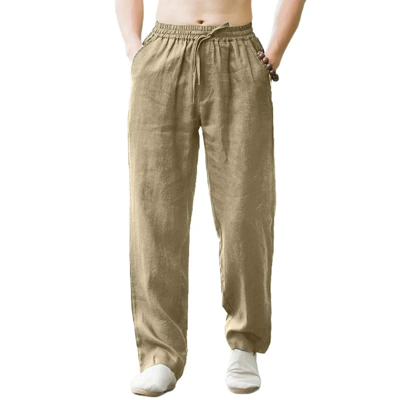 Men's Linen Breathable Lightweight Beach Pants

