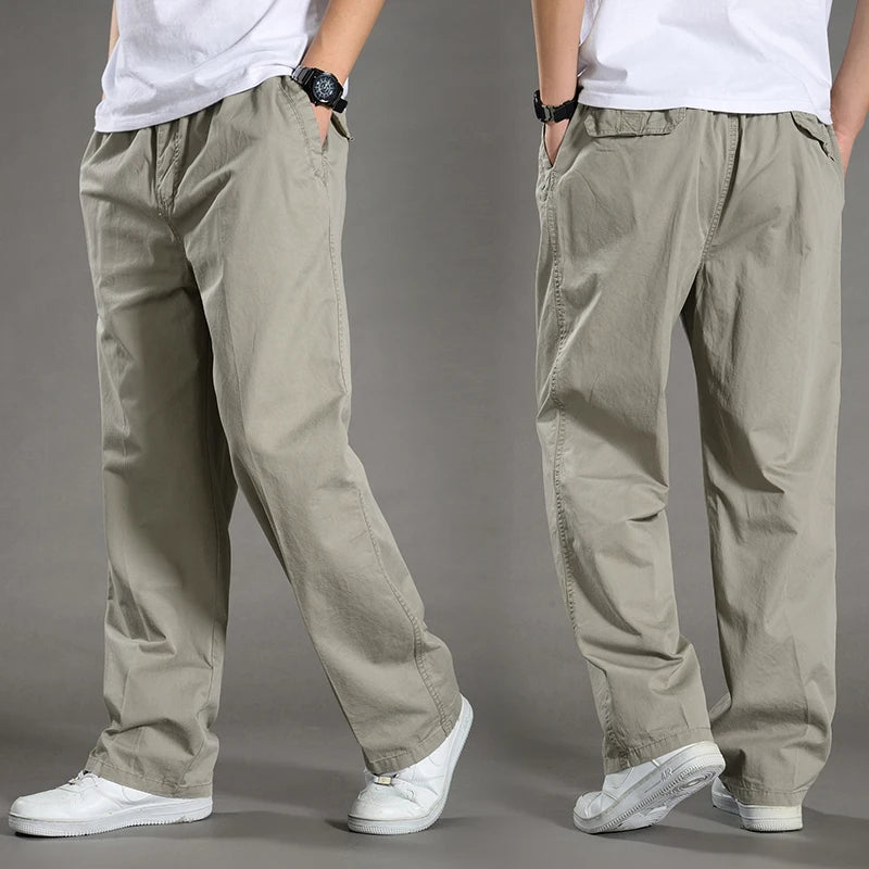 Men's 6XL Cargo Pants for Spring/Summer
