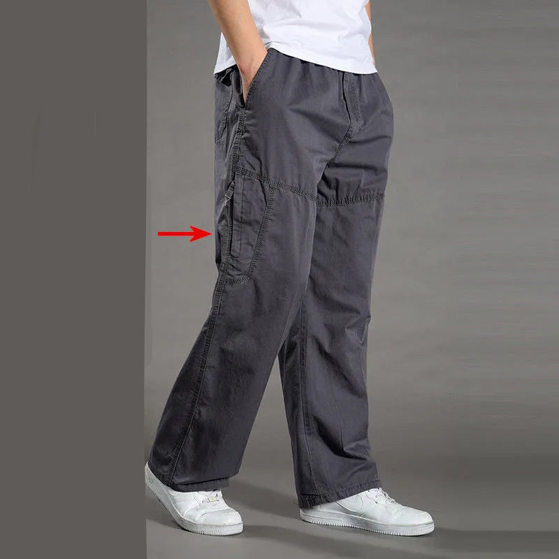 Men's 6XL Cargo Pants for Spring/Summer
