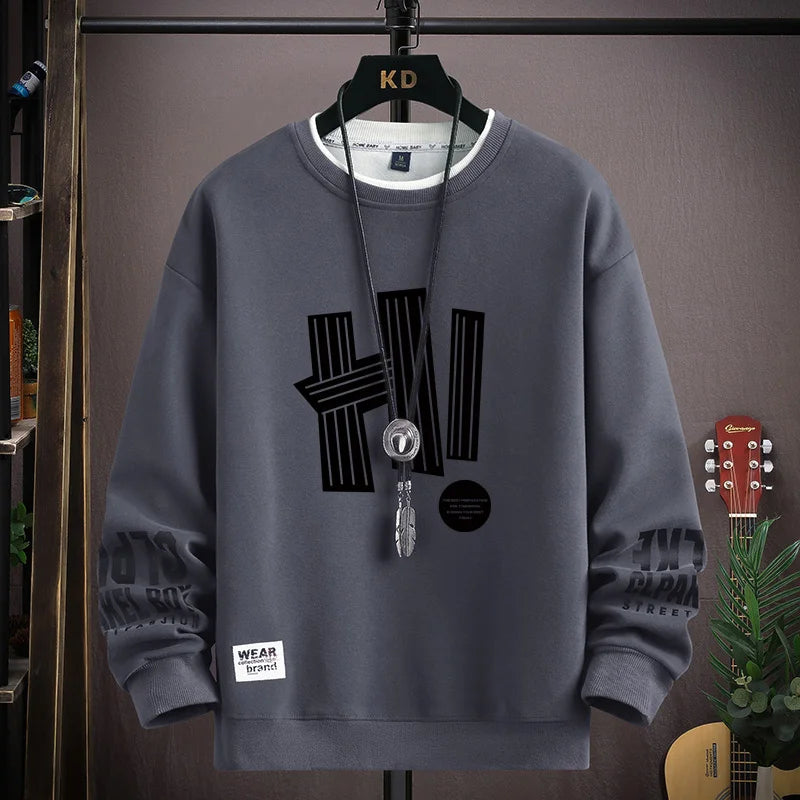 Men's Spring/Autumn Japan Cartoon Cat Sweatshirt
