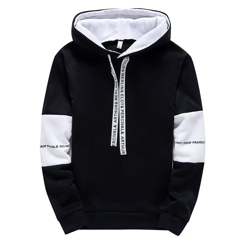 Men's Casual Letter Print Hoodie