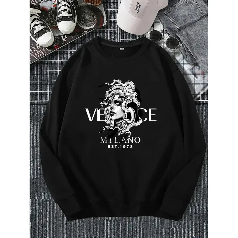 New Men's Classic Luxury Sweatshirt- Y2K & Harajuku
