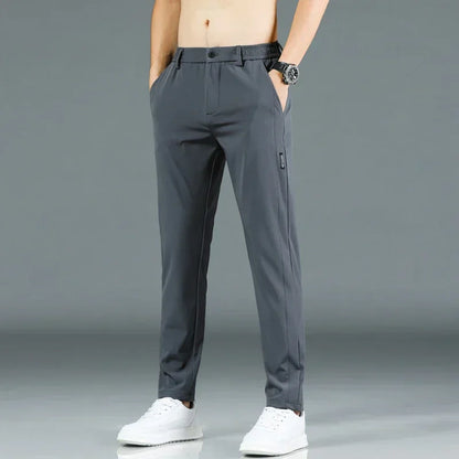Summer Ice Silk Stretch Men's Elastic Pants
