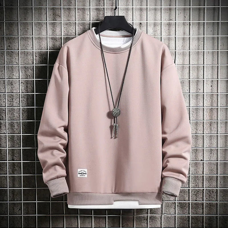 Men's Fake Two-Piece Casual Sweatshirt
