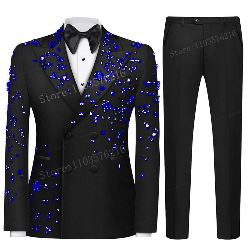 Men's Formal Wedding Suits with Notched Lapel
