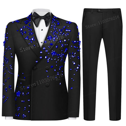 Men's Formal Wedding Suits with Notched Lapel
