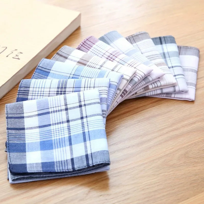 Men's High Quality Plaid Handkerchief
