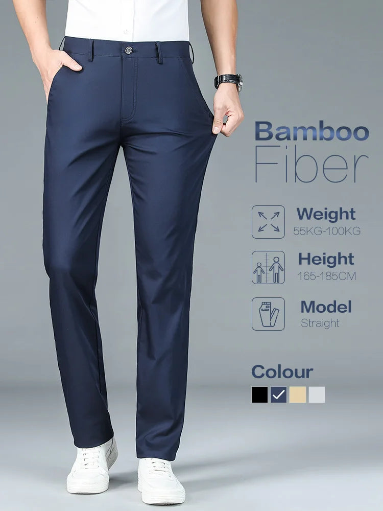 Men's High Quality Bamboo Fiber Suit Pants
