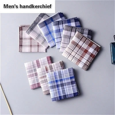Men's High Quality Plaid Handkerchief
