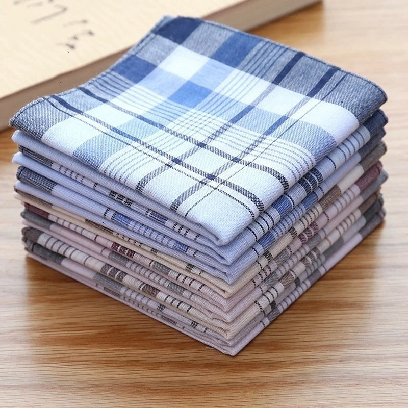Men's High Quality Plaid Handkerchief