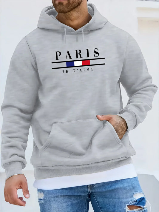 Fashionable Men's Hoodie - Street Style Fleece Sweatshirt
