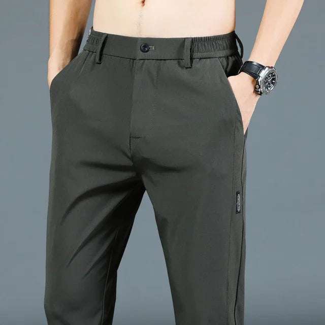 Summer Ice Silk Stretch Men's Elastic Pants
