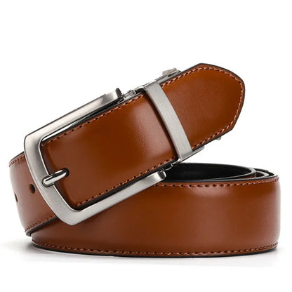 Reversible Men's Leather Belt for Jeans
