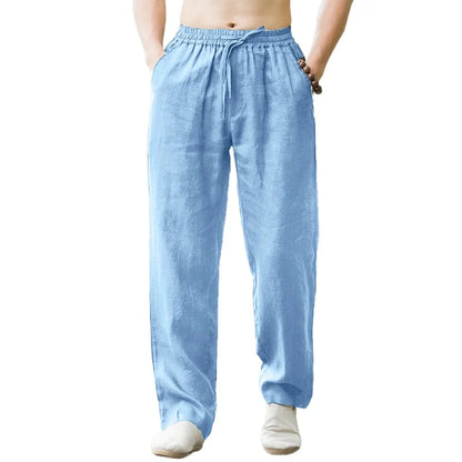 Men's Linen Breathable Lightweight Beach Pants
