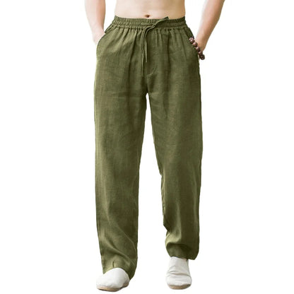 Men's Linen Breathable Lightweight Beach Pants
