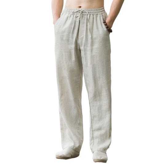 Men's Linen Breathable Lightweight Beach Pants
