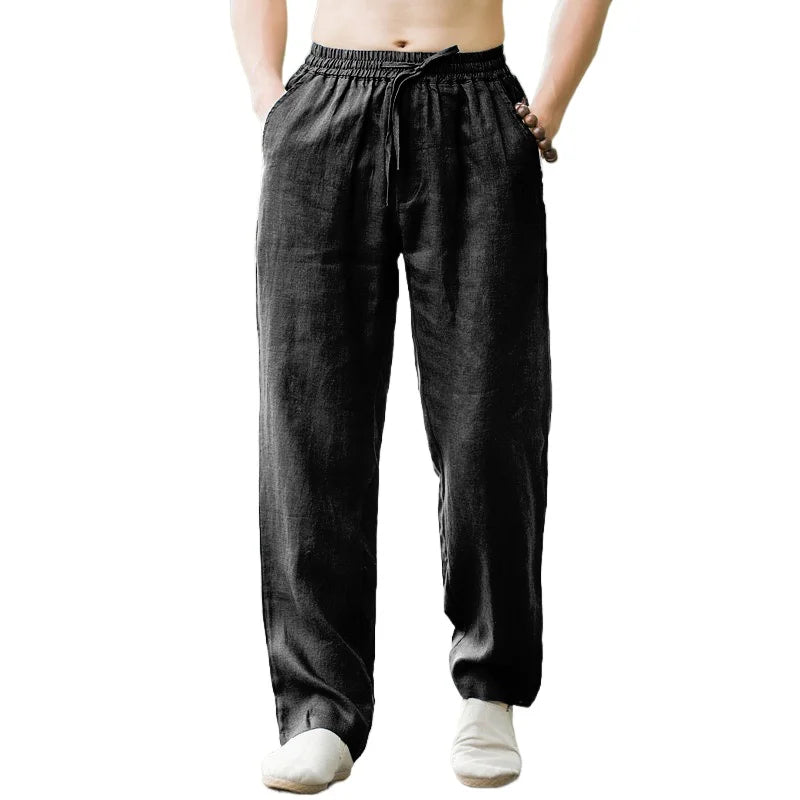 Men's Linen Breathable Lightweight Beach Pants
