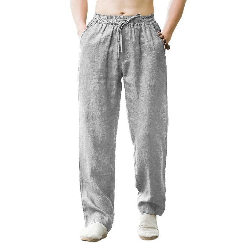 Men's Linen Breathable Lightweight Beach Pants
