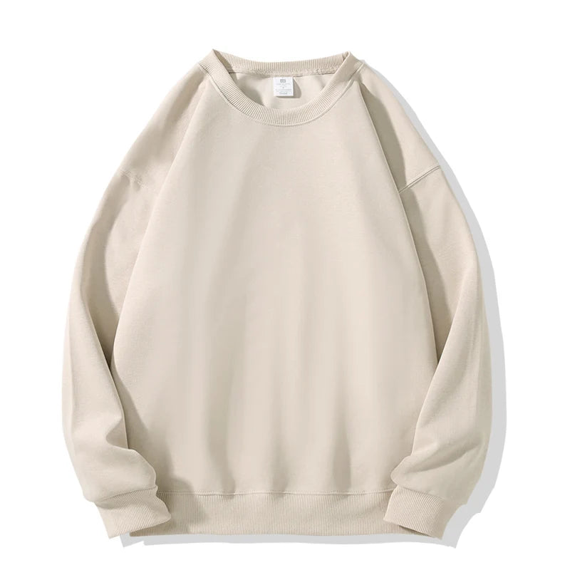 Simple Round Neck Sweatshirt- Men’s Loose Pullover

