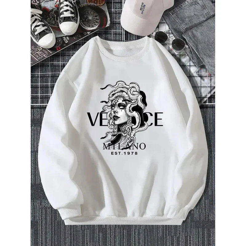 New Men's Classic Luxury Sweatshirt- Y2K & Harajuku
