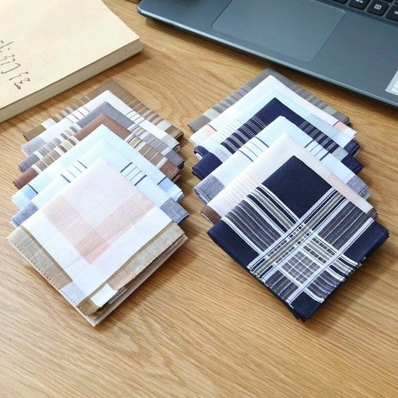 Men's High Quality Plaid Handkerchief