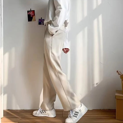 Korean Trendy Slim Fit Drape Pants
