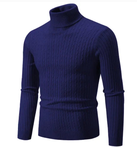 Men's Slim Fit Turtleneck Knitted Sweater
