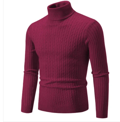 Men's Slim Fit Turtleneck Knitted Sweater
