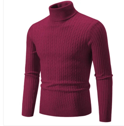 Men's Slim Fit Turtleneck Knitted Sweater
