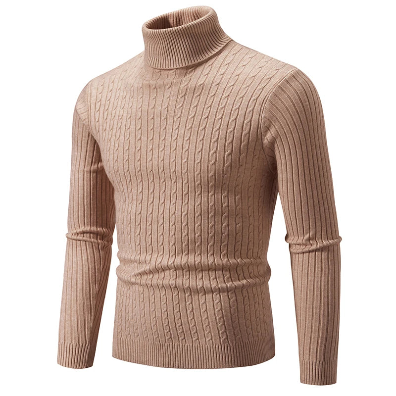 Men's Slim Fit Turtleneck Knitted Sweater
