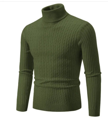 Men's Slim Fit Turtleneck Knitted Sweater
