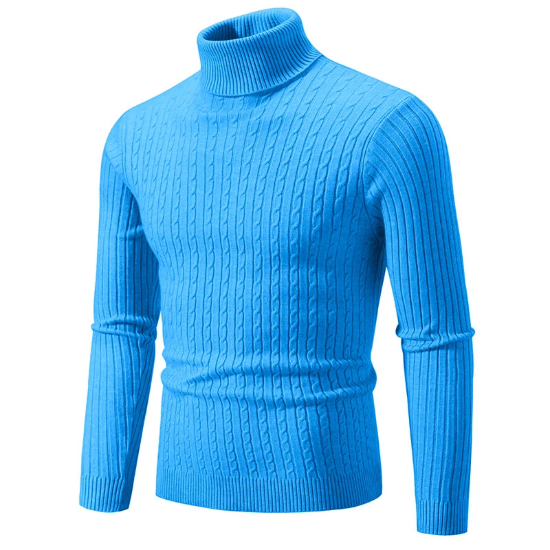 Men's Slim Fit Turtleneck Knitted Sweater
