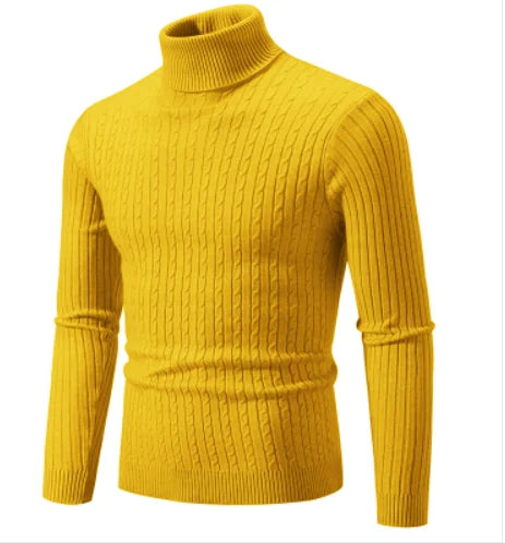 Men's Slim Fit Turtleneck Knitted Sweater
