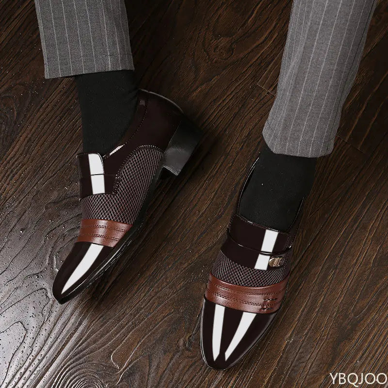 Men Slip-On Business Dress Leather Shoes