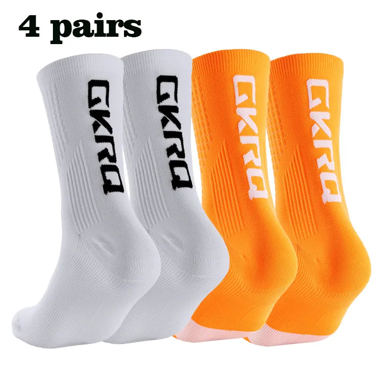 Men's Soft Anti-Slip Knee High Running Socks