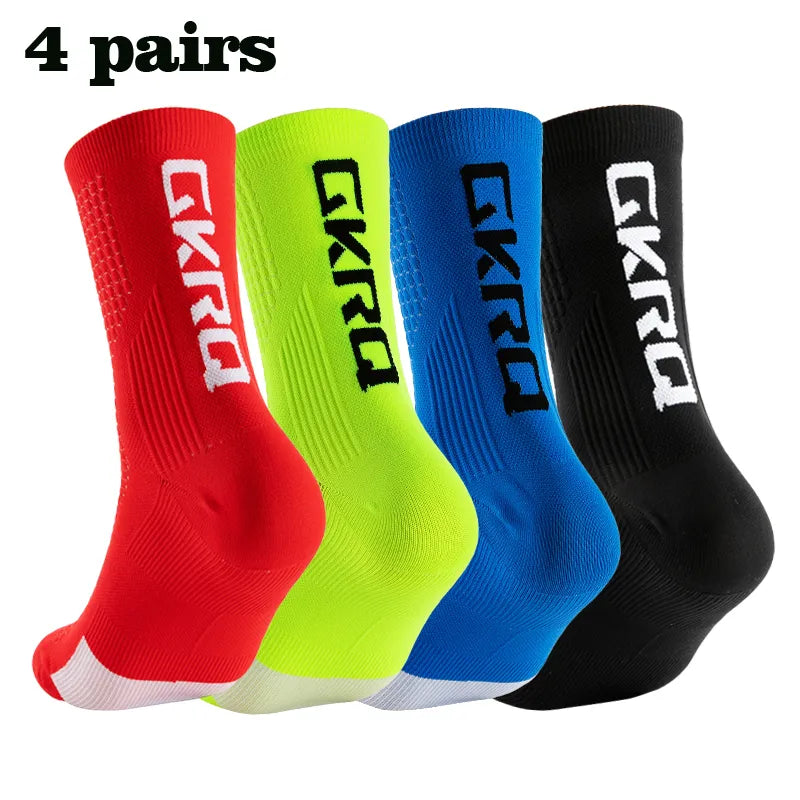 Men's Soft Anti-Slip Knee High Running Socks