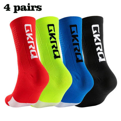 Men's Soft Anti-Slip Knee High Running Socks