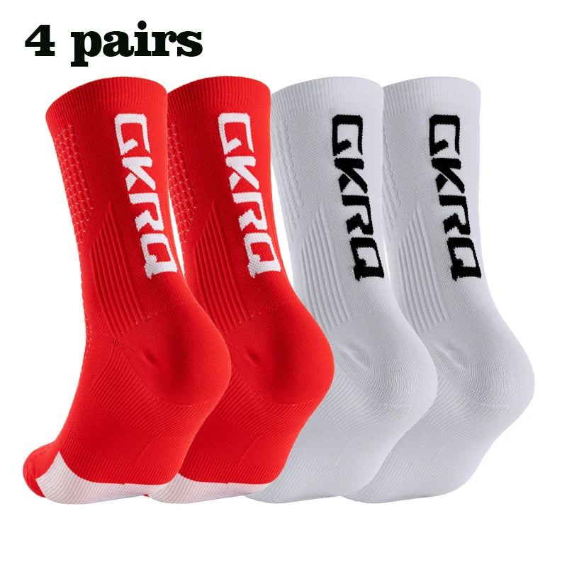 Men's Soft Anti-Slip Knee High Running Socks