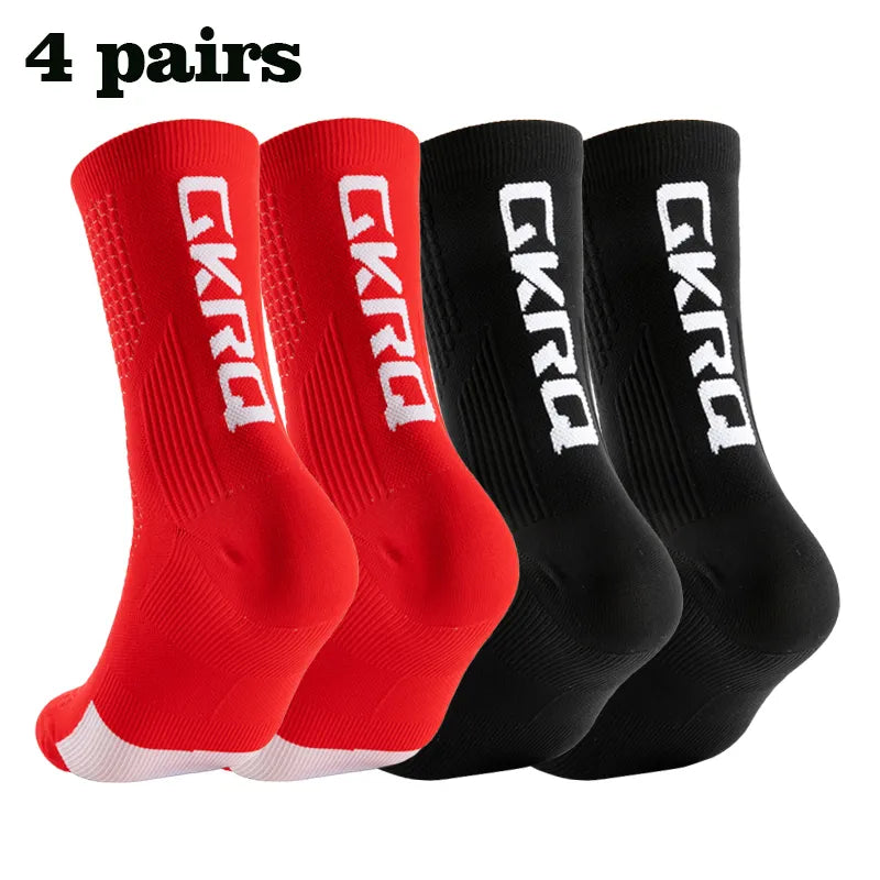 Men's Soft Anti-Slip Knee High Running Socks