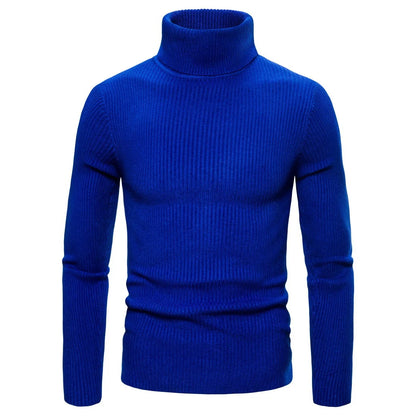 Men's Casual Turtleneck Sweater – Winter
